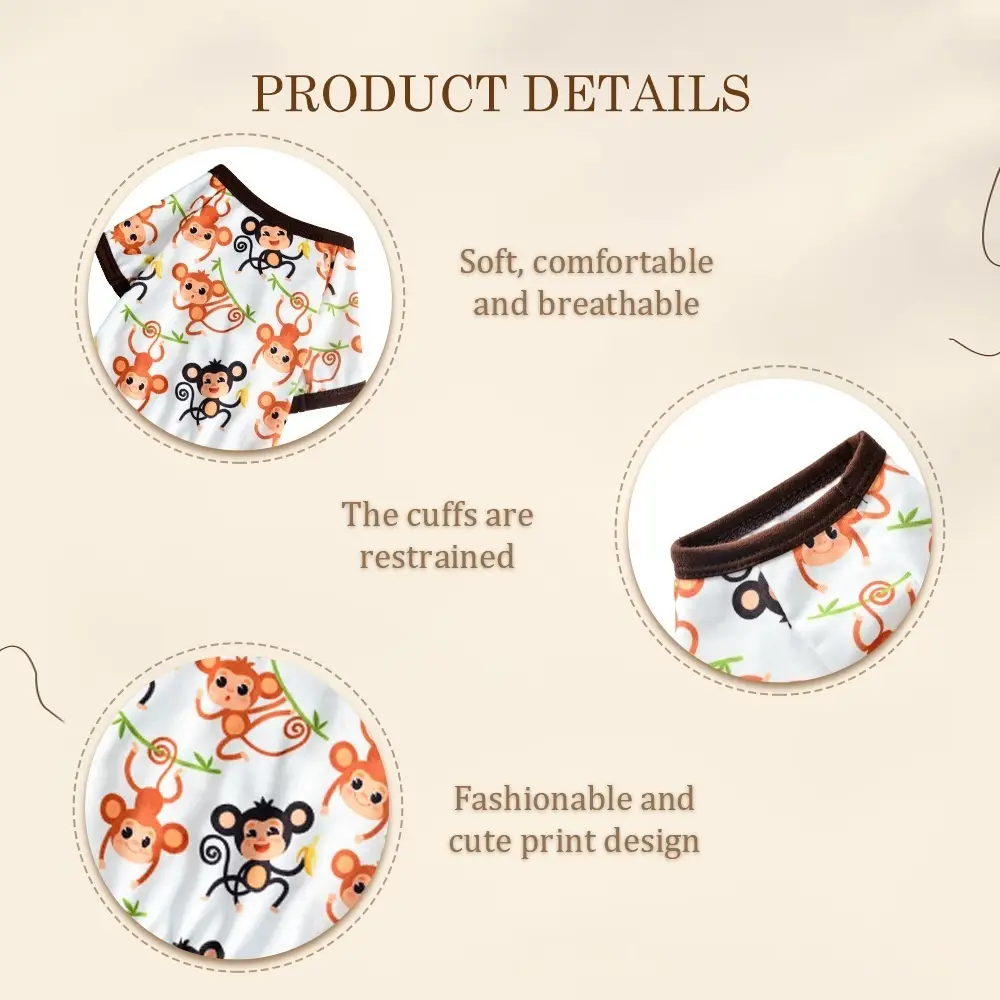 Four-legged Pet Clothing Cute Printed Pet Clothes