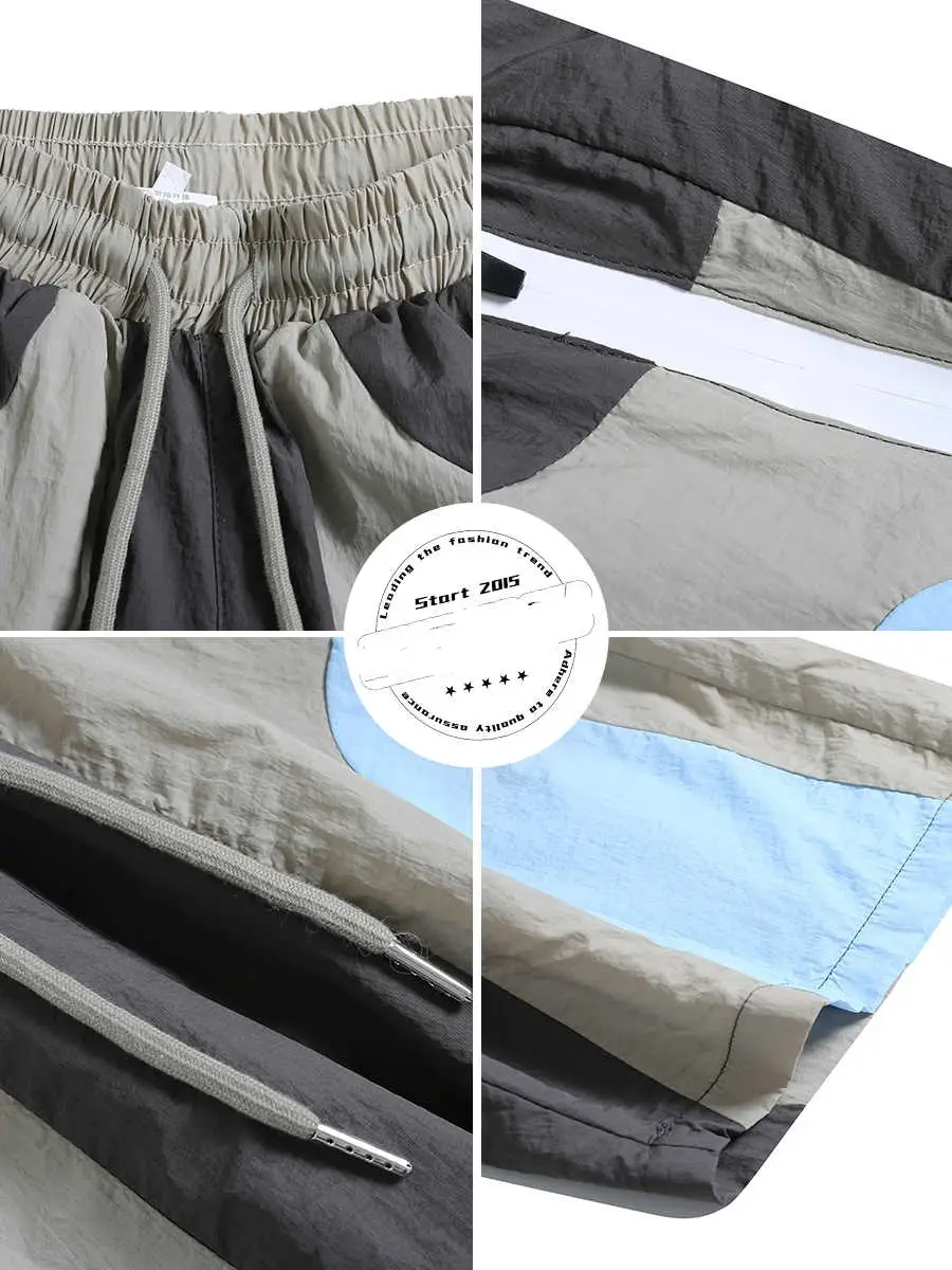 Patchwork Outdoor Sports Quick-drying Workwear Beach Shorts