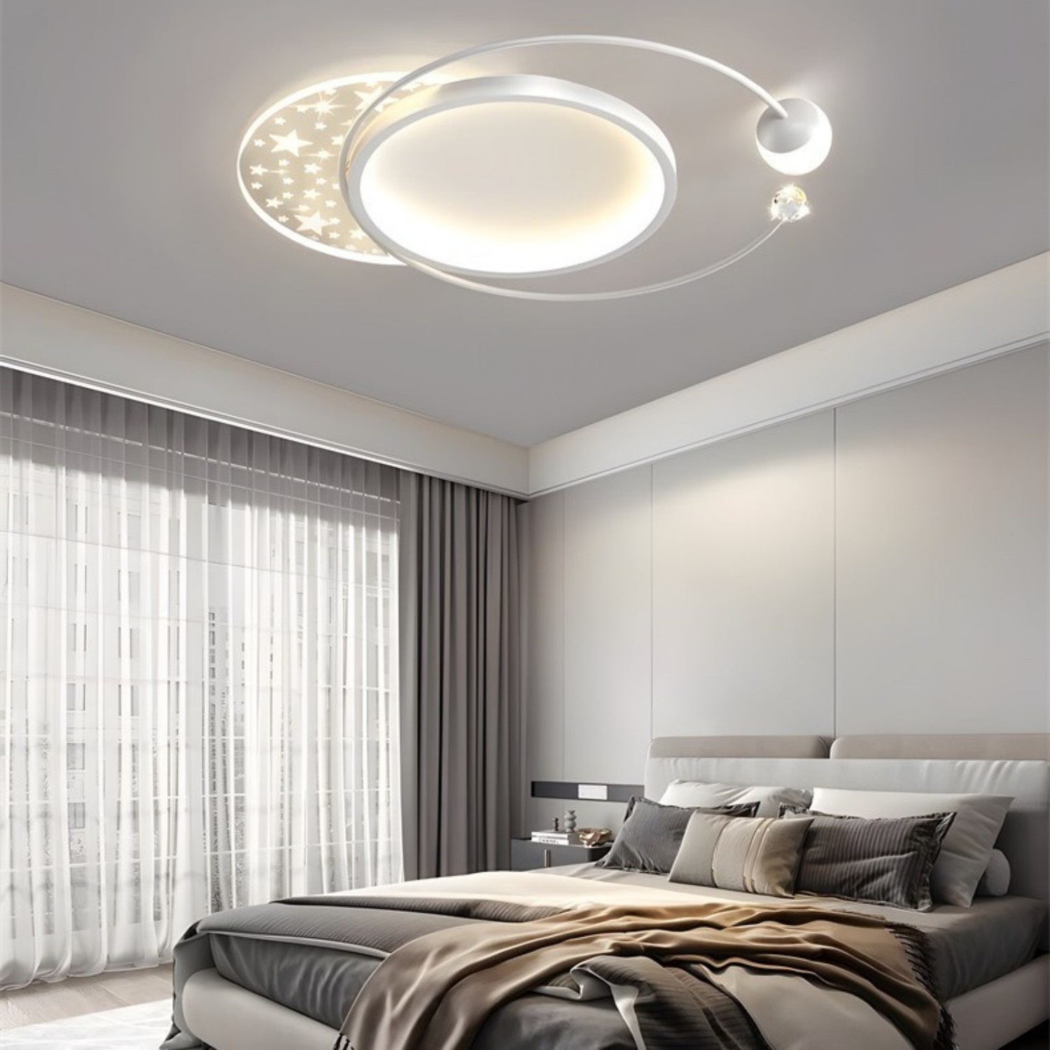 Modern And Minimalist Living Room Main Light