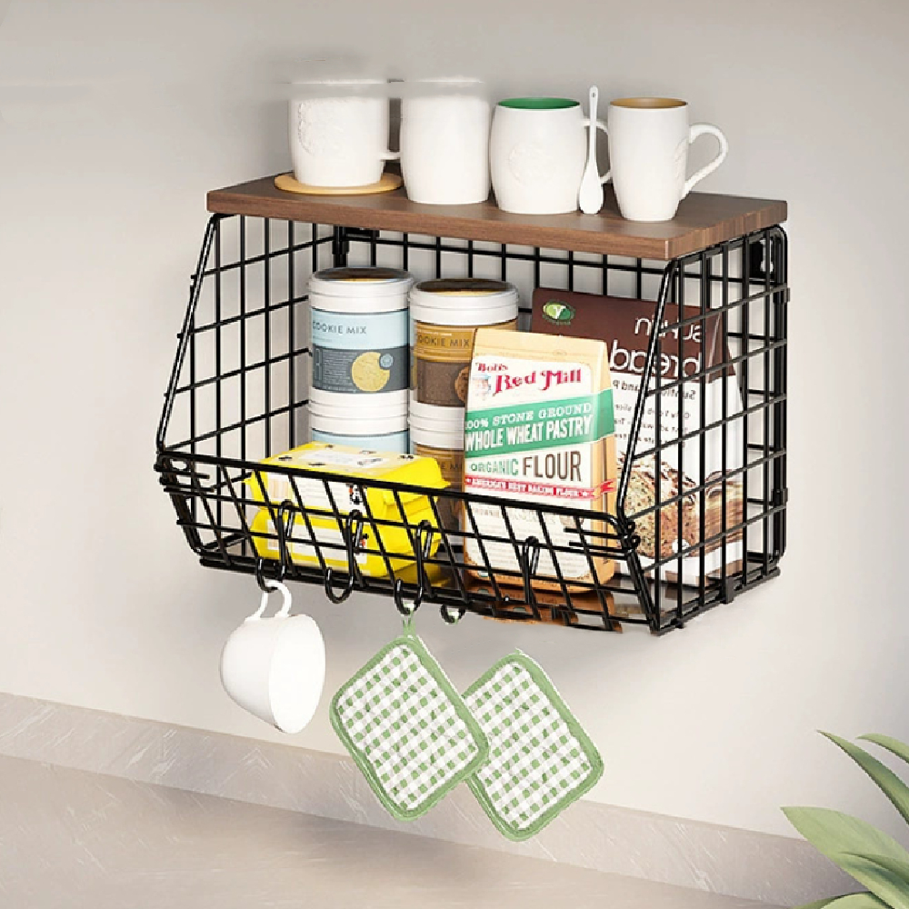 Stylish And Versatile Stackable Iron Storage Rack