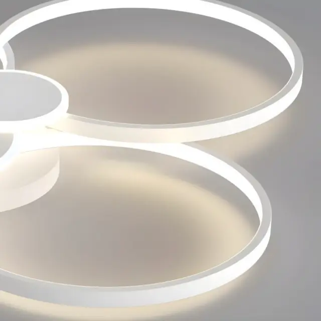 Oval LED Ceiling Light With Starry Sky Detail