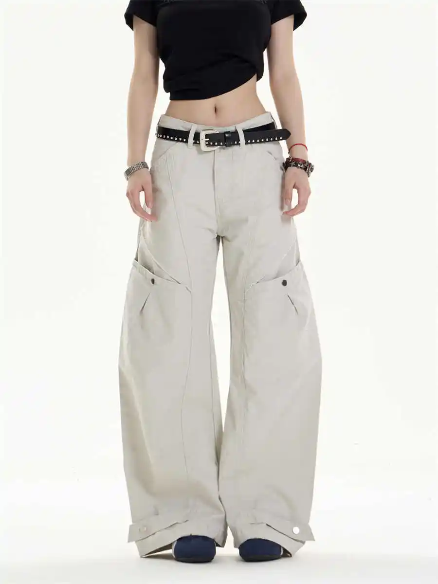 Retro Women's Casual Pants Loose Wide-leg Pants