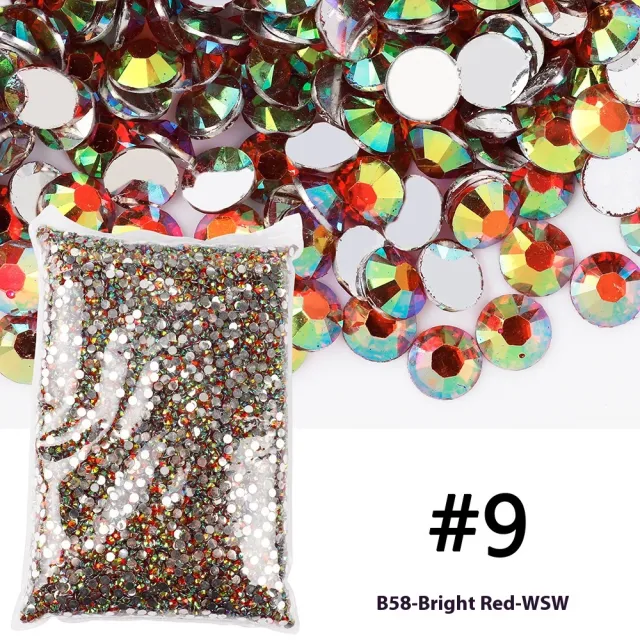 Resin Flat Magic Color Nail Rhinestone sticking Handmade Ornament Color 9 - Shop at LoveMi
