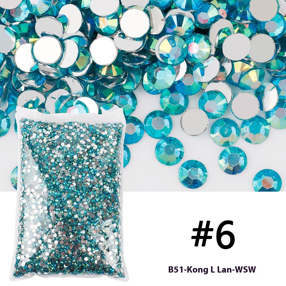 Resin Flat Magic Color Nail Rhinestone-sticking Handmade Ornament