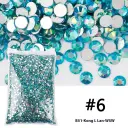 Resin Flat Magic Color Nail Rhinestone-sticking Handmade Ornament view 17