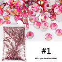 Resin Flat Magic Color Nail Rhinestone-sticking Handmade Ornament view 15