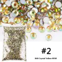Resin Flat Magic Color Nail Rhinestone-sticking Handmade Ornament view 3
