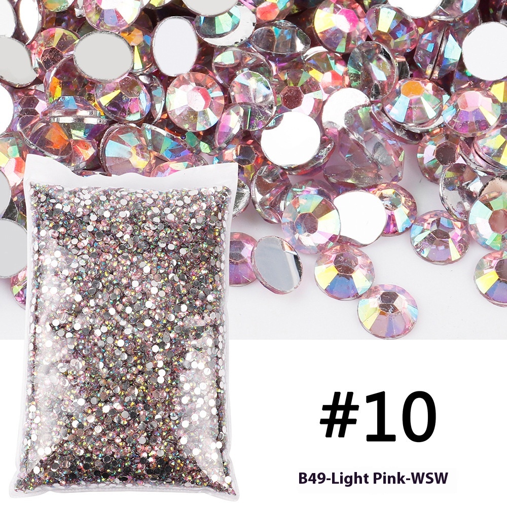 Resin Flat Magic Color Nail Rhinestone-sticking Handmade Ornament
