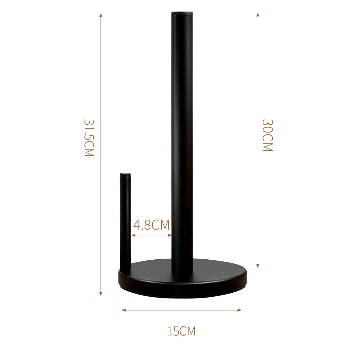 Stainless Steel Vertical Paper Towel Holder - Image 4