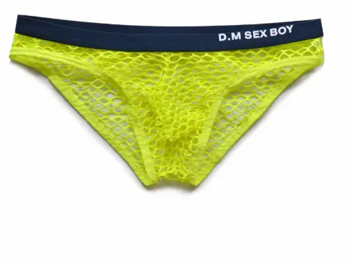 Large Mesh Breathable Summer Briefs Personalized Letters