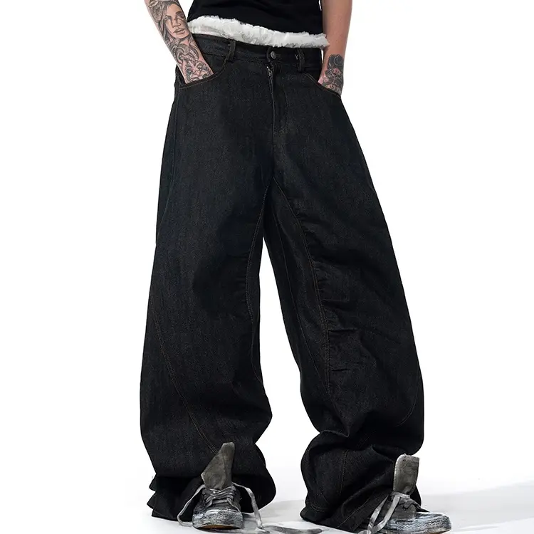 Temperature-sensitive Color-changing Embroidered Red Ear Jeans