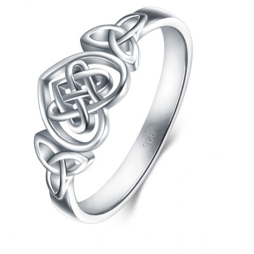 Love Heart-shaped Ring Plated 925 Silver