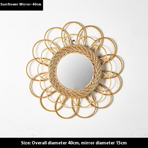 Rattan Wall Mirror, picture 3 of 4
