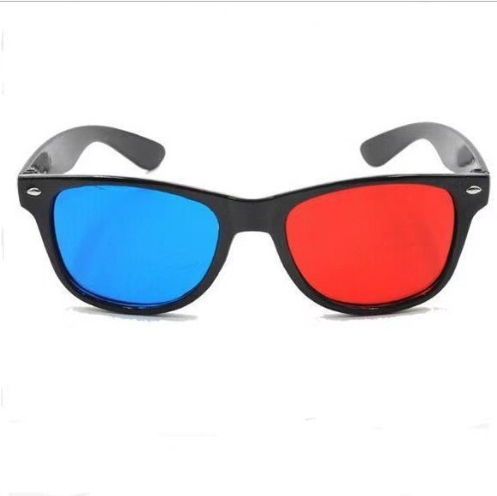 Red-Blue 3D Glasses Set Of Glasses Large Frame - Image 3