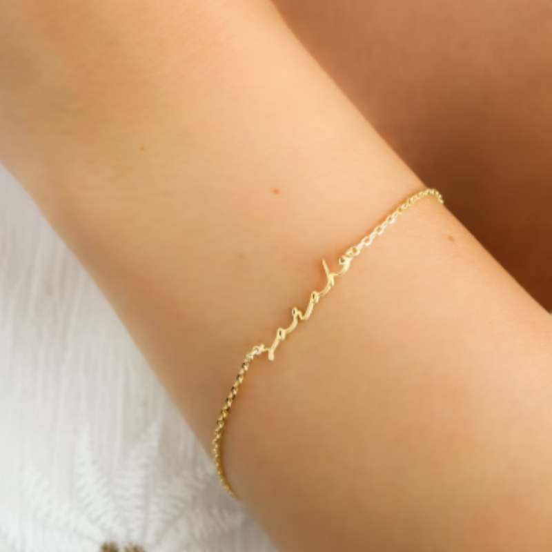 DIY Personalized Stainless Steel Name Bracelet