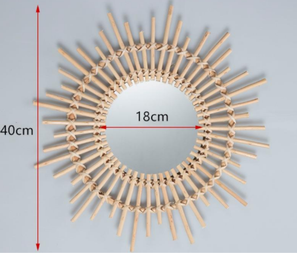 Rattan Wall Mirror, picture 4 of 4