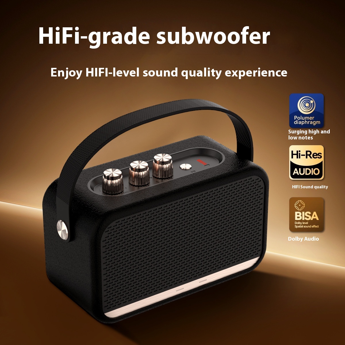 W9 Bluetooth Wireless Overweight Mini Speaker Portable Portable