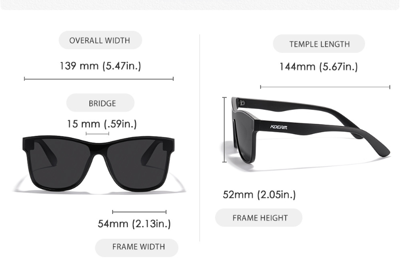 One-piece Lens Sunglasses HD Polarized Outdoor Athletic Glasses