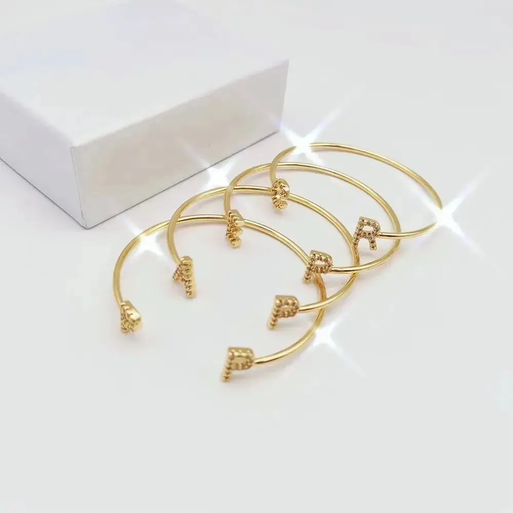 Men's And Women's Couple Jewelry Zircon Letter Bracelet