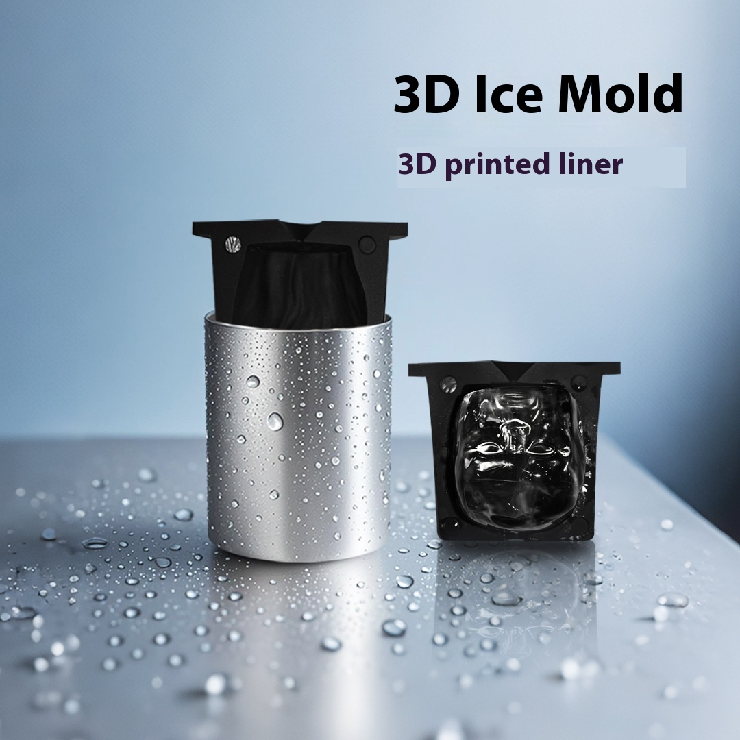 High Transparent Silicone Vacuum Stainless Steel Ice Cube Mold Bar