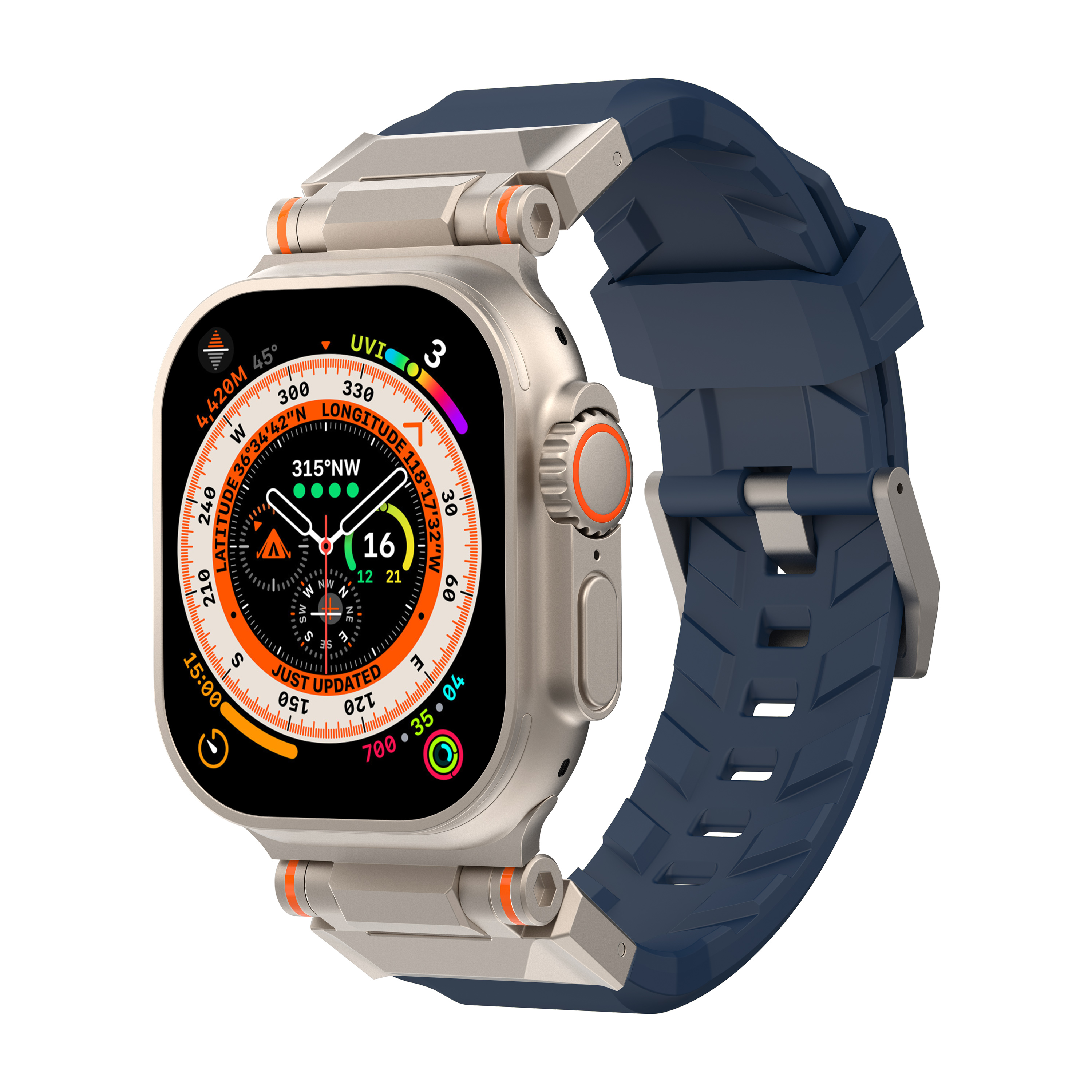 Sports Silicone Ultra Stainless Steel S9 Strap