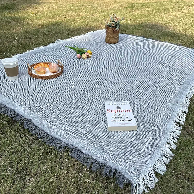 Picnic Mat Linen Tablecloth Cover Blanket