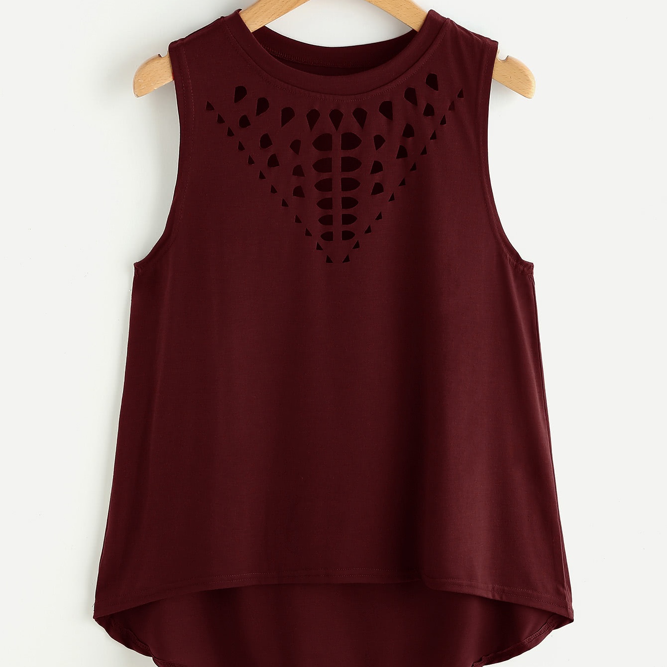 Burnt Flower Sleeveless Tank Top And Comfortable T-Shirt