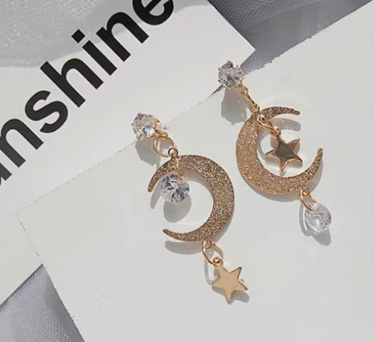 Simple Starry Sky Earrings For Women Long Tassel Earrings