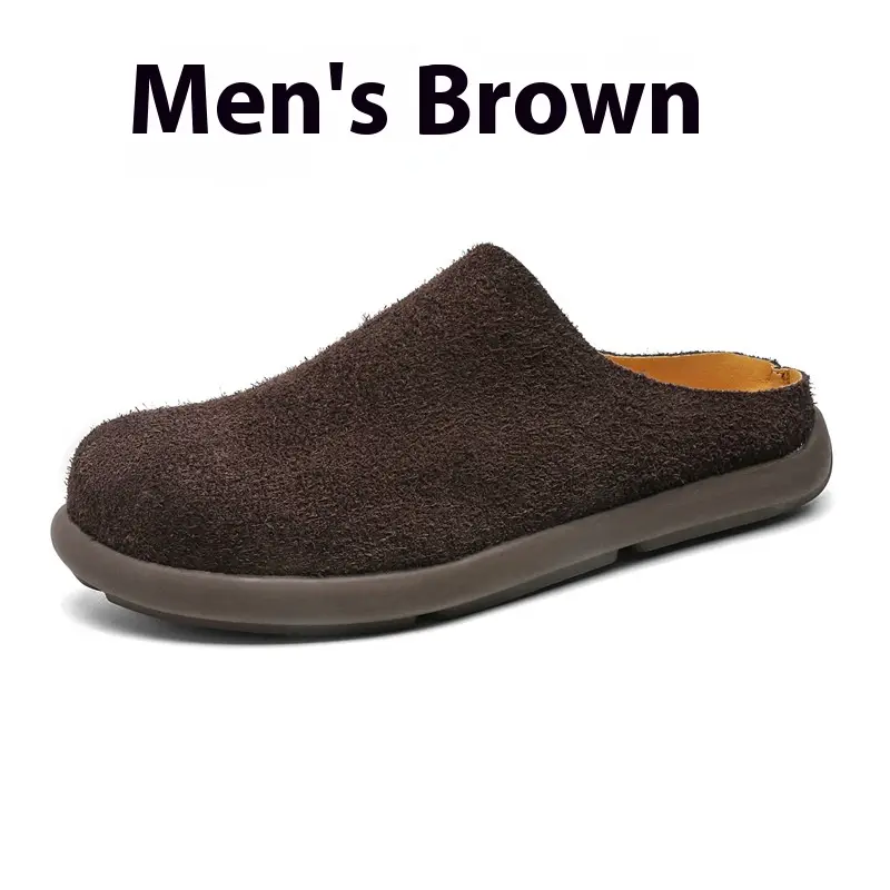 Outdoor Half Slippers Leather Shoes