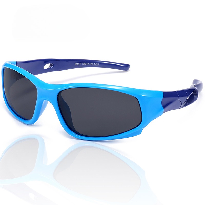 Silicone Reflective Lenses Sports Casual Children Sunglasses