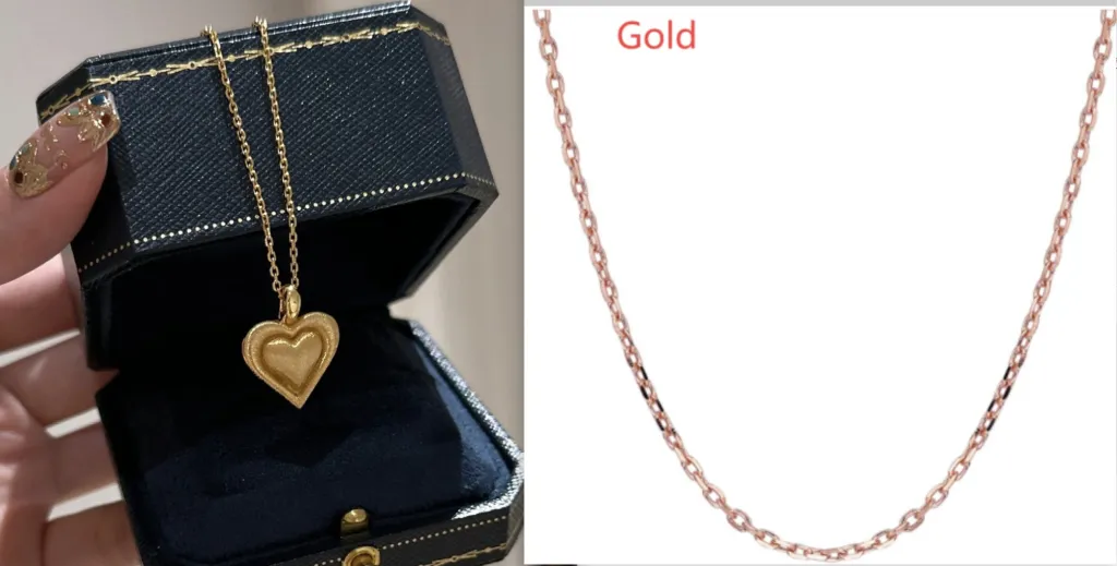 Stylish Simple And Versatile Pendant For Women - Gold Suit