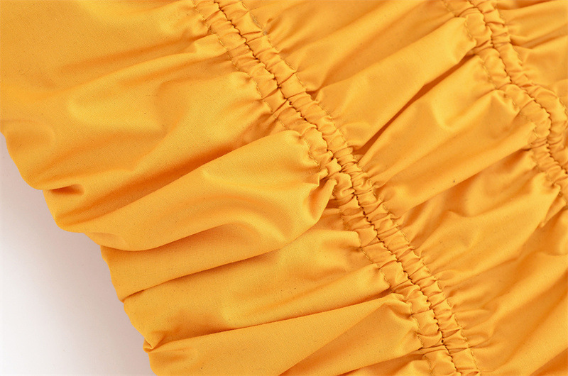 Tube Top Pleated Long-sleeved Suit