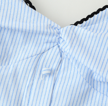 Summer Stripes Sleeveless Sling Dress