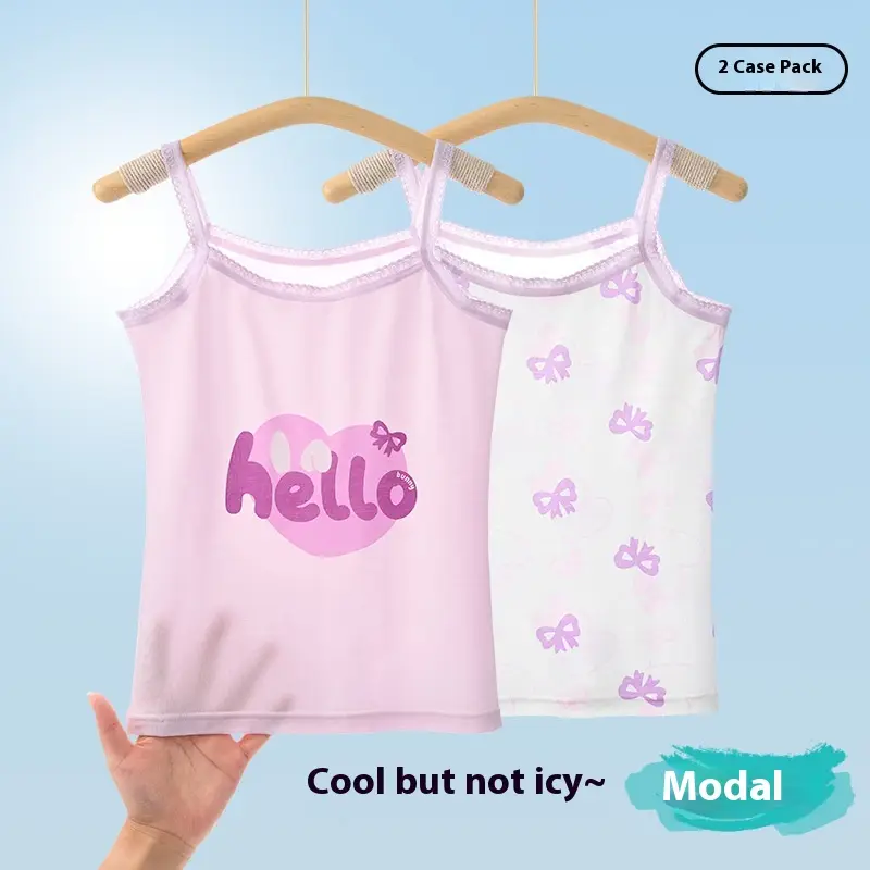 Girls Vest Cotton Sling Large Tanks