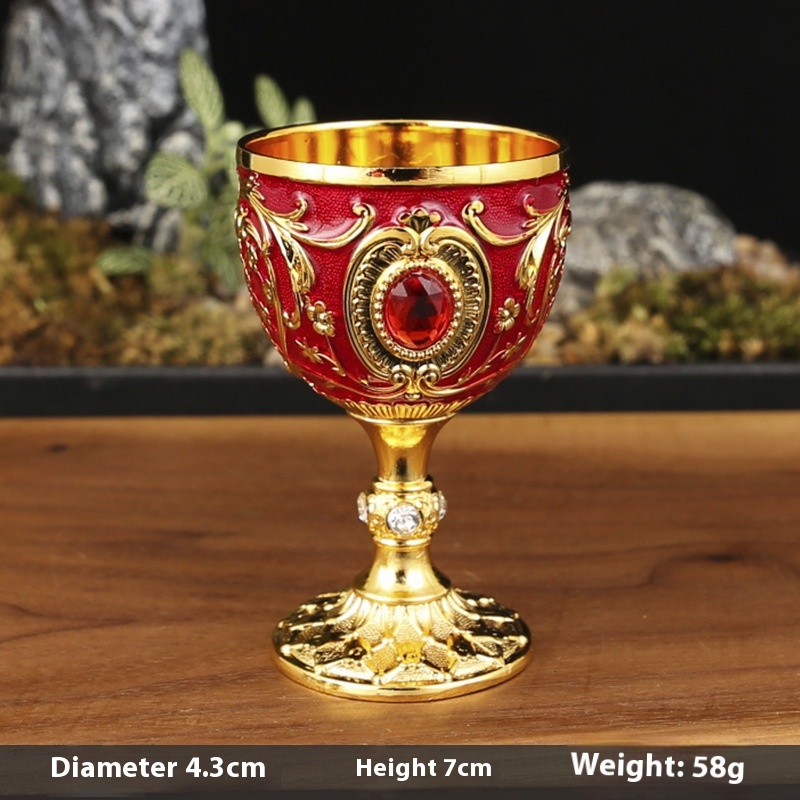 European-style High-grade Metal Small Wine Utensil Shooter Glass 30 Ml White Wine Glass