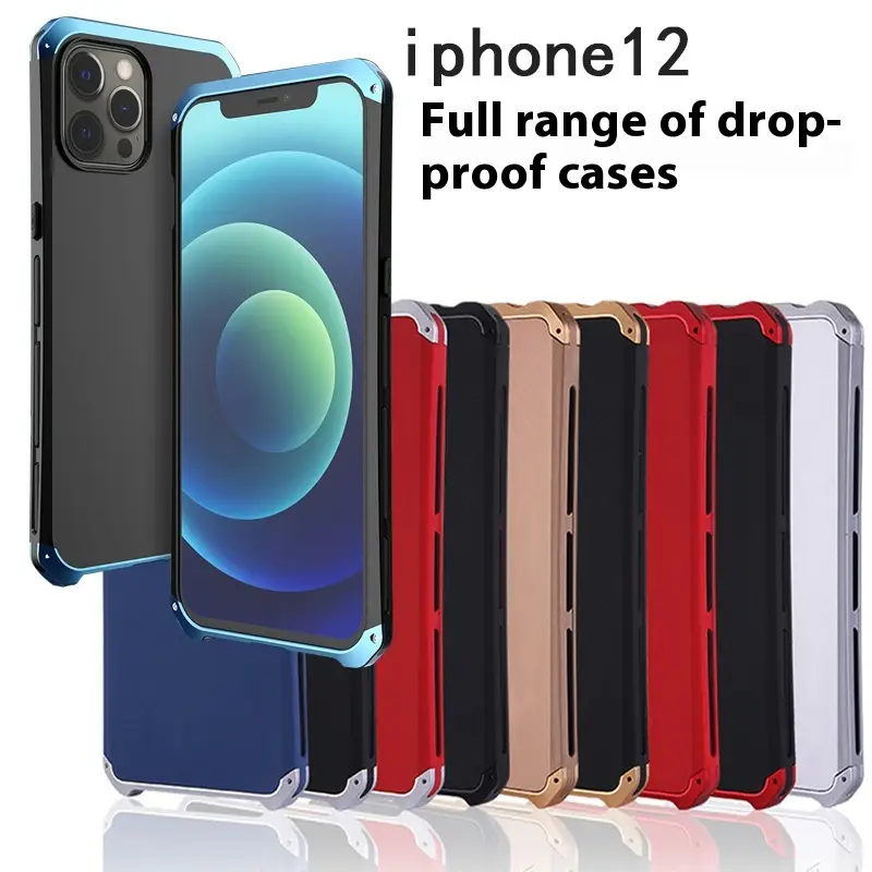 Fashion Drop-resistant Metal Screw Hard Shell Phone Case