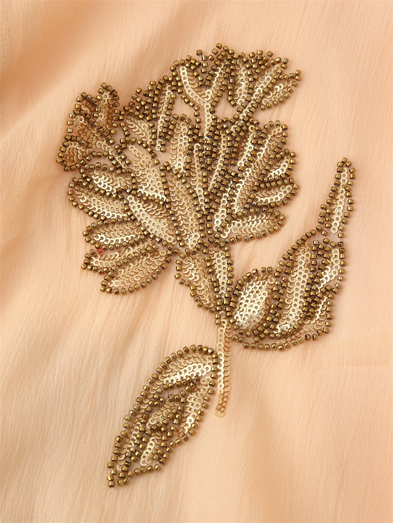 Beaded Silk Blended Short Kimono Coat