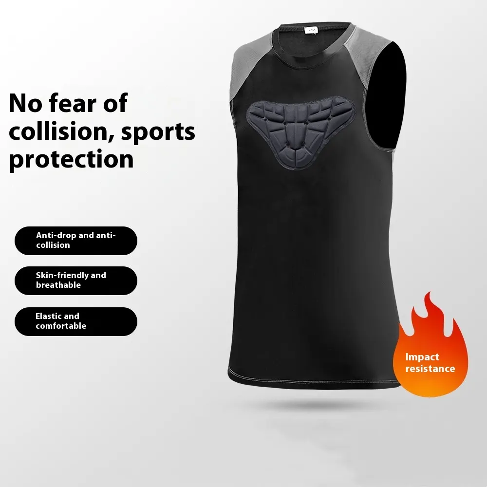 3D Anti-collision Basketball Vest Men's Summer Mesh Breathable Exercise