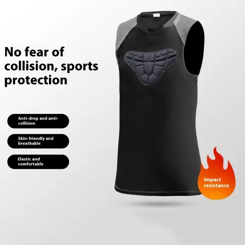 3D Anti-collision Basketball Vest Men's Summer Mesh Breathable Exercise