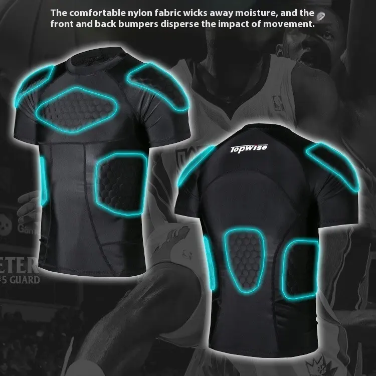 Football Anti-collision Clothing Tight Short-sleeved Basketball Sports