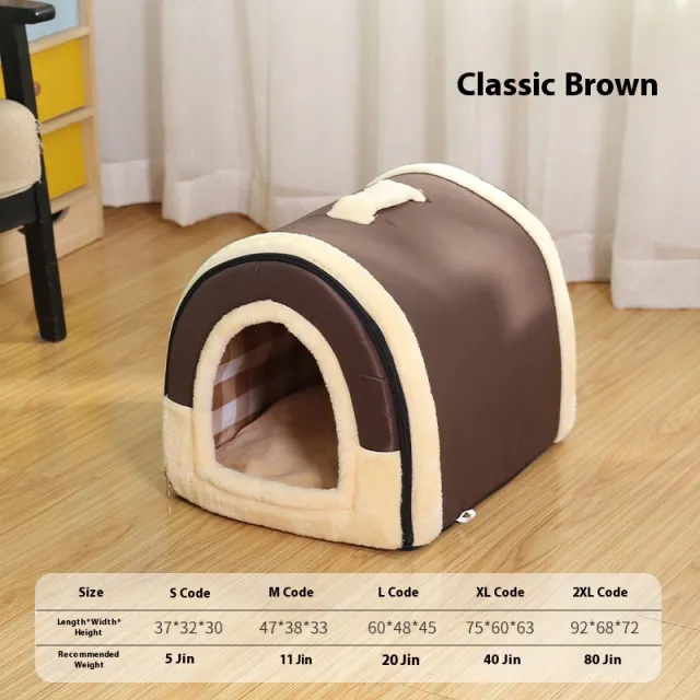 Four Seasons Universal Dog Pet Supplies Cat Nest Removable And Washable Classic Brown - Shop at LoveMi