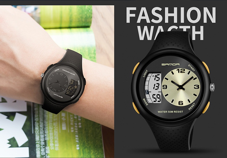 Sanda 763 Multifunctional Luminous Outdoor Sports Watch For Men
