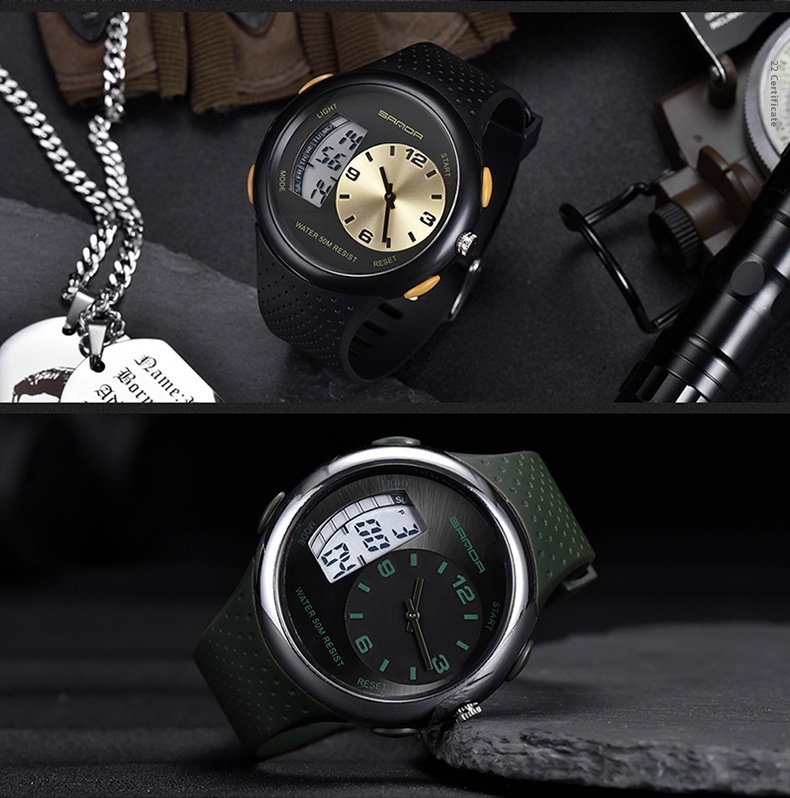 Sanda 763 Multifunctional Luminous Outdoor Sports Watch For Men