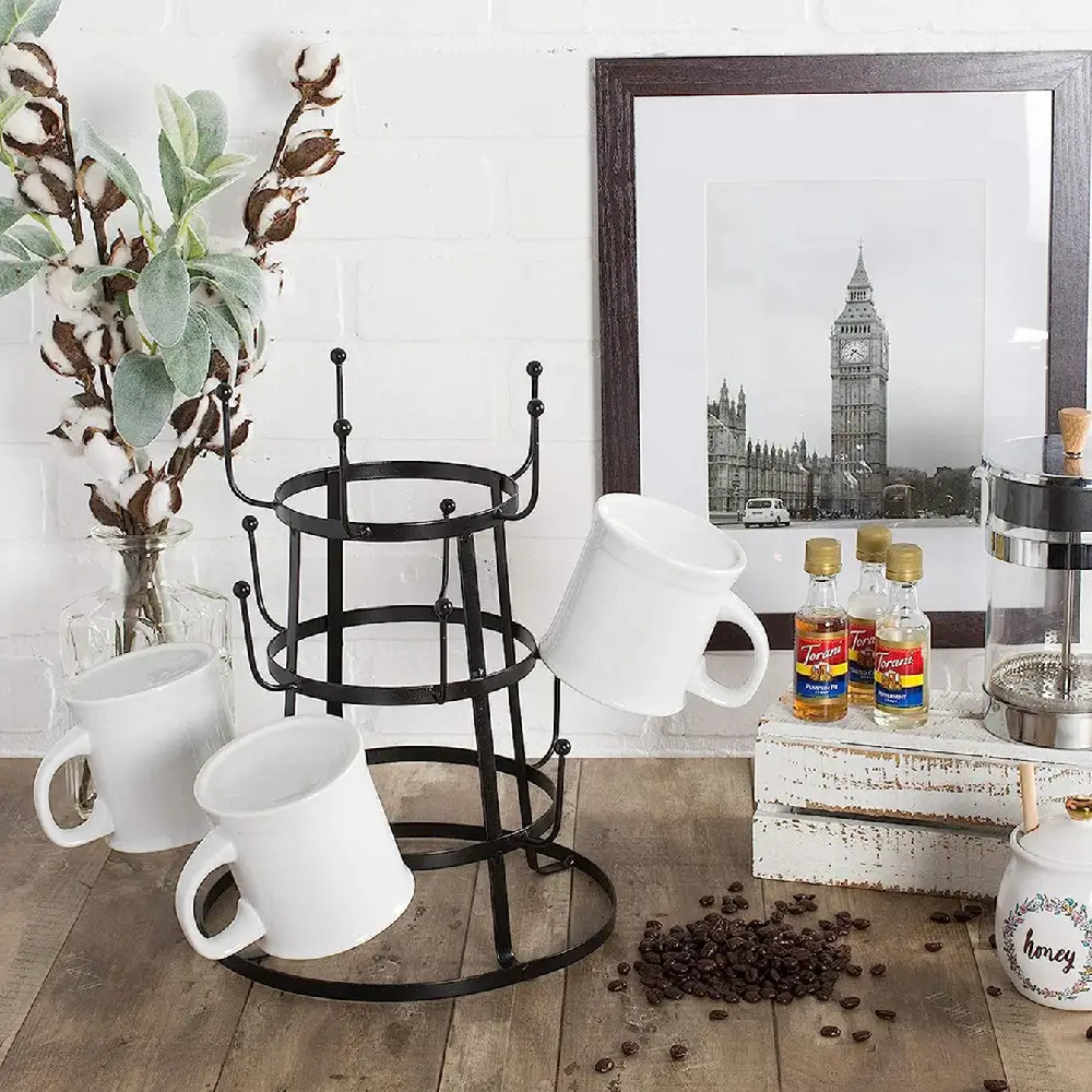 Simple Kitchen Upside Down Coffee Cup Rack