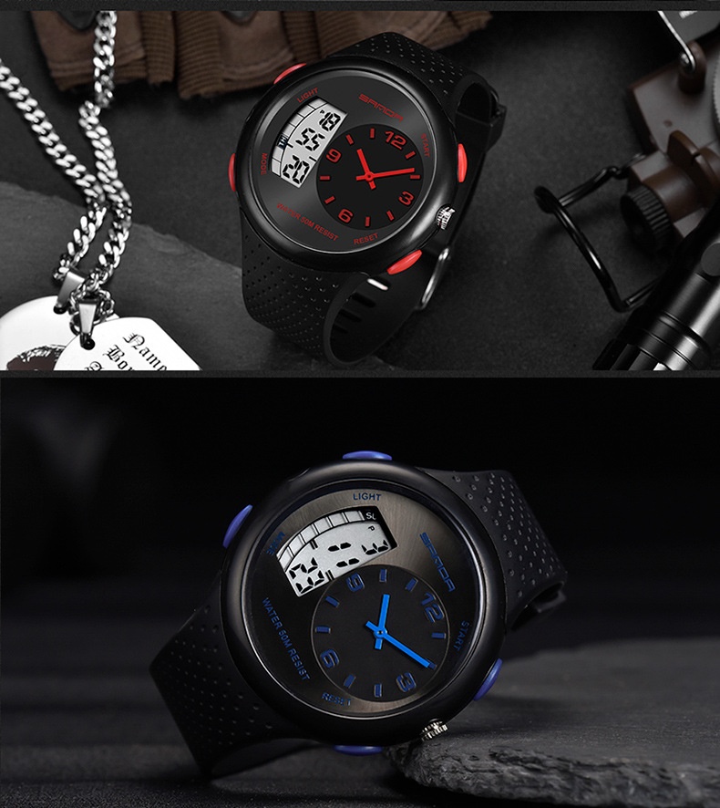 Sanda 763 Multifunctional Luminous Outdoor Sports Watch For Men