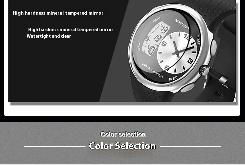 Sanda 763 Multifunctional Luminous Outdoor Sports Watch For Men