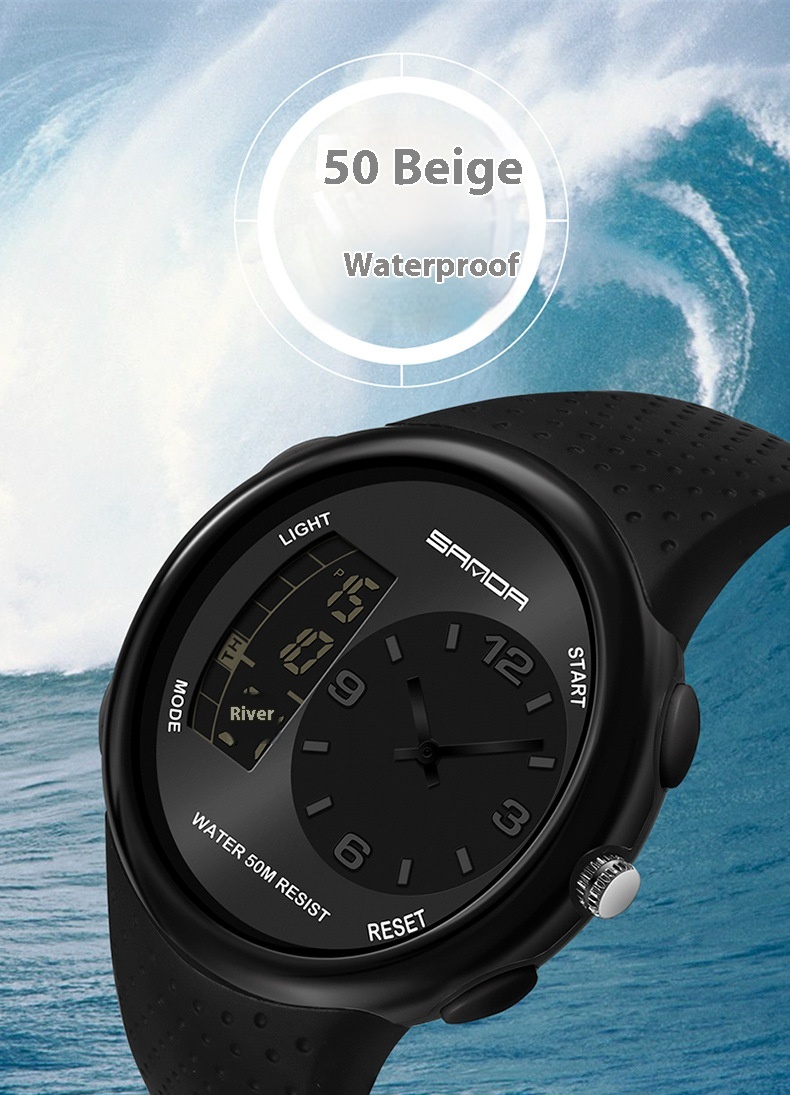Sanda 763 Multifunctional Luminous Outdoor Sports Watch For Men