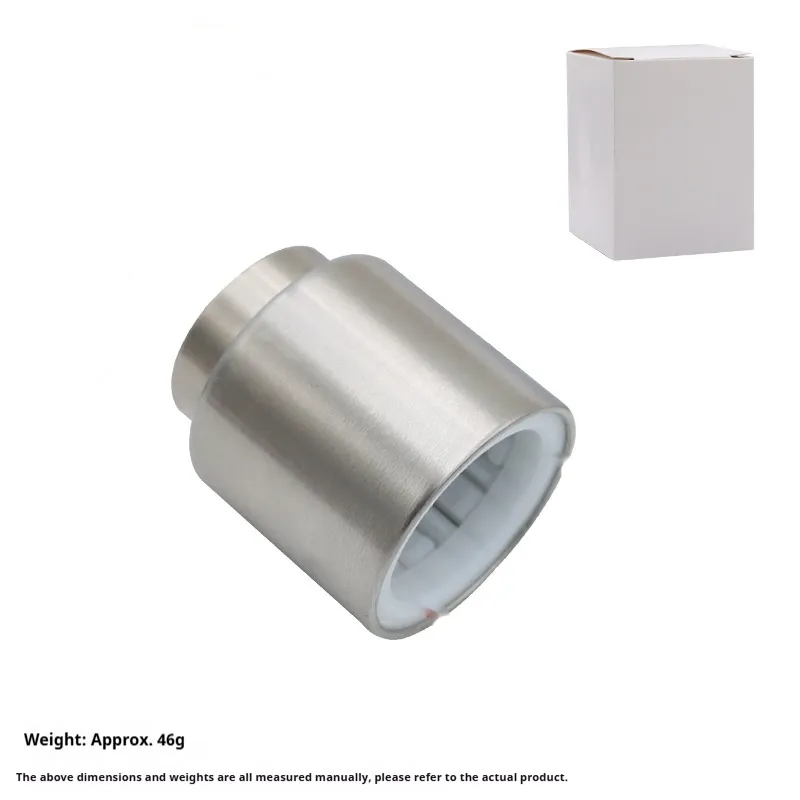 Stainless Steel Press Type Wine Stopper - Silver White Box