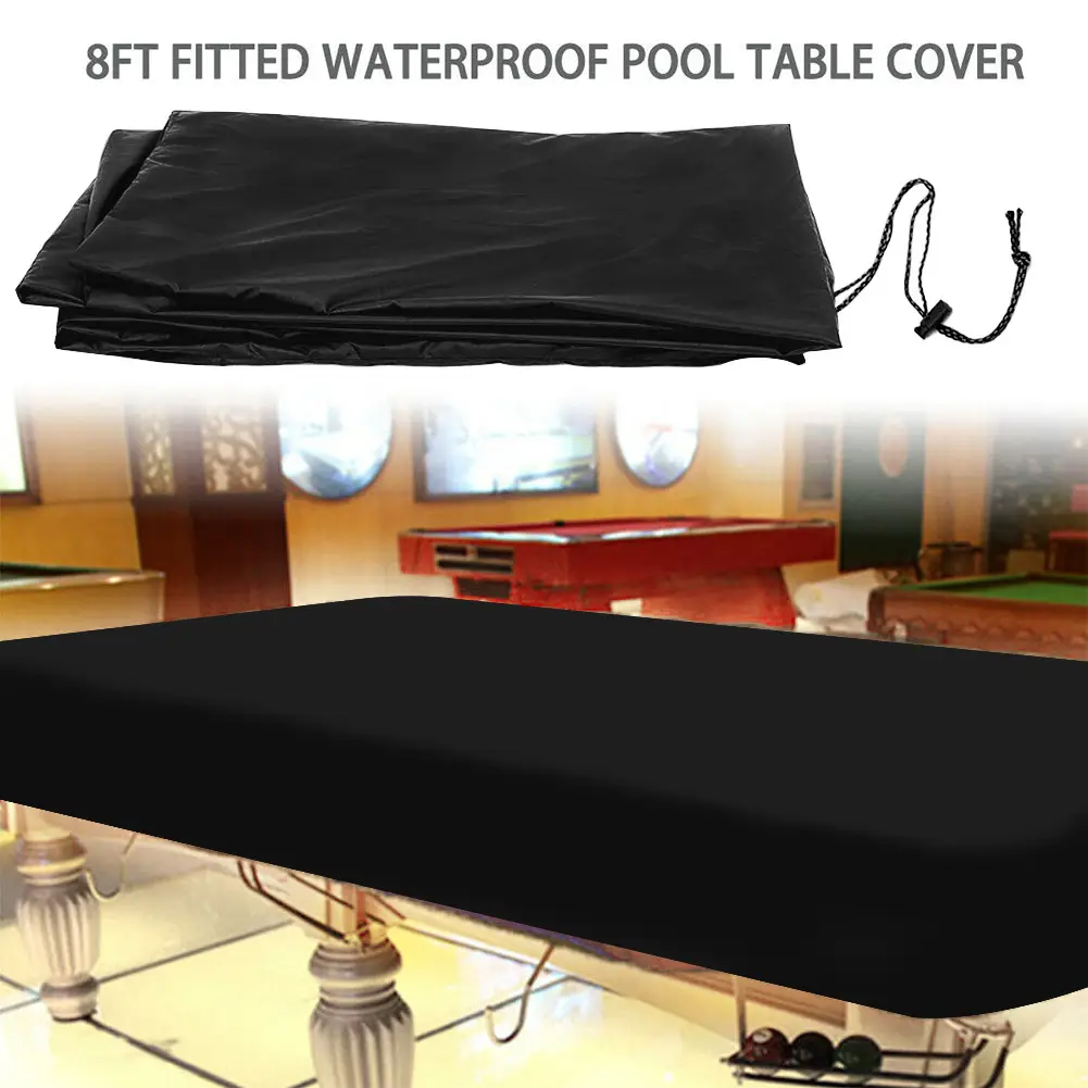 Pool Table Dust Cover Black Oxford Cloth