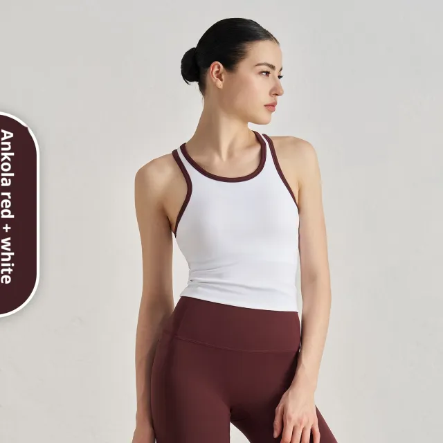 I shaped Beauty Back Exercise Underwear Naked Women Breathable Color Contrast Patchwork Red - Shop at LoveMi